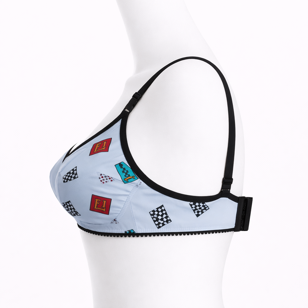Printed Cotton Bra