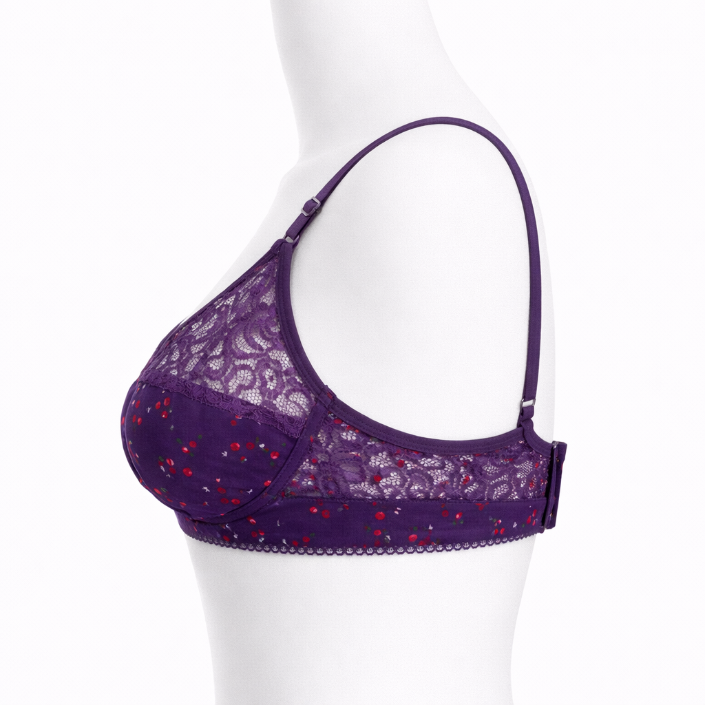Floral Lace Comfort Bra