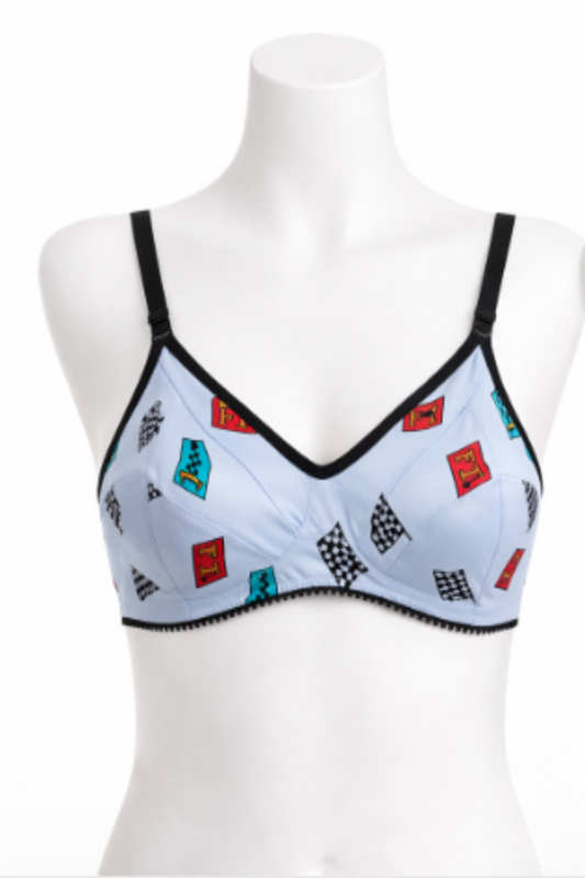 Printed Cotton Bra