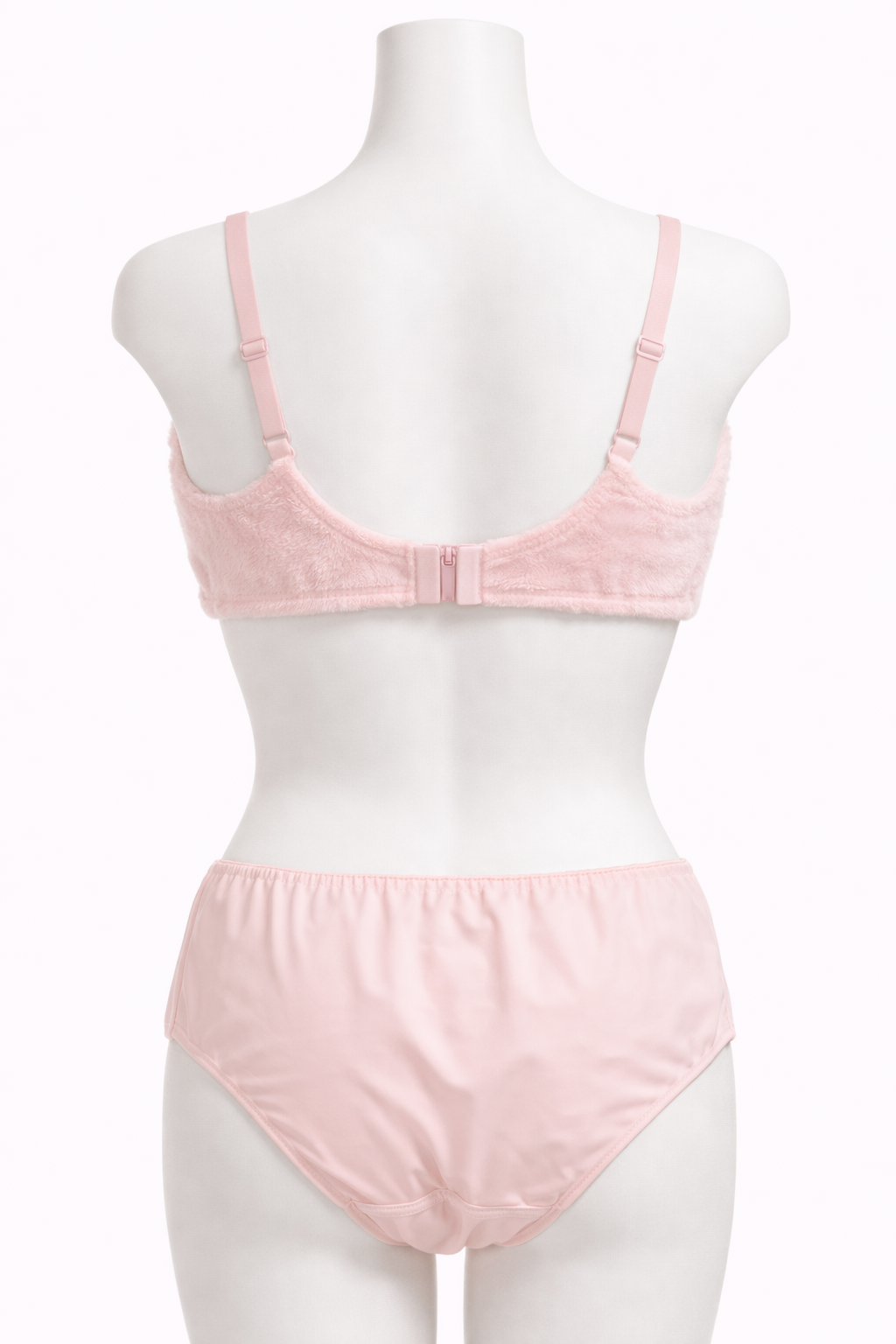 Cute Cat Plush Bra & Panty Set