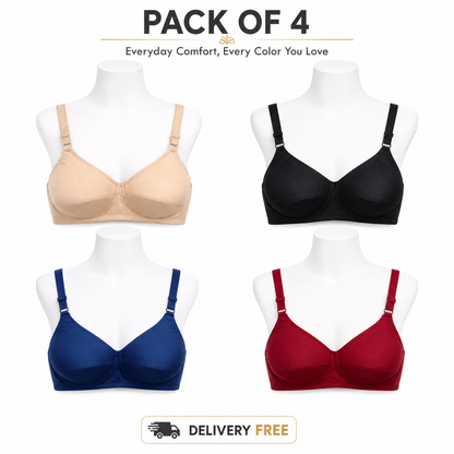 Pack of 4 Light Padded Bras