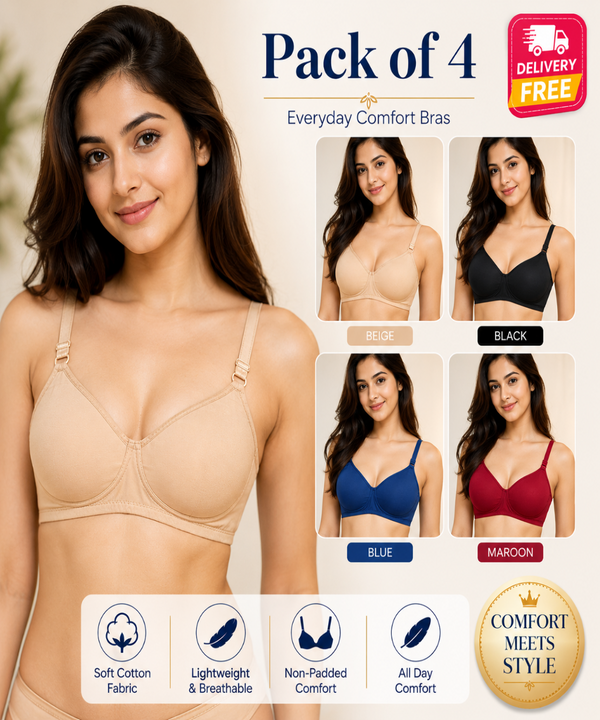 Pack of 4 Light Padded Bras