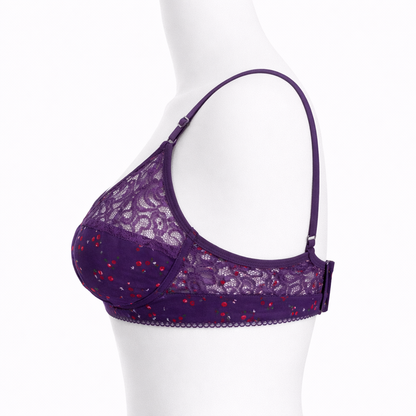 Floral Lace Comfort Bra