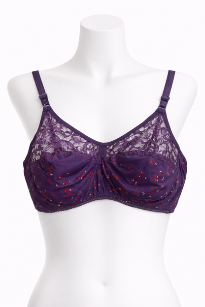 Floral Lace Comfort Bra