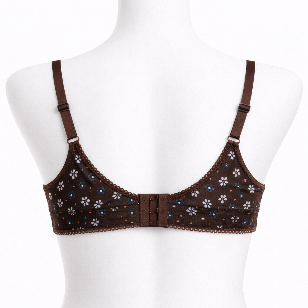 Women’s Floral Jersey Bra – Soft & Breathable