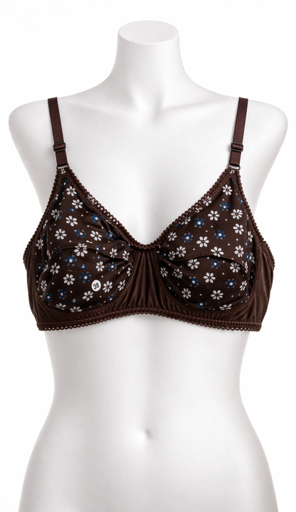 Women’s Floral Jersey Bra – Soft & Breathable