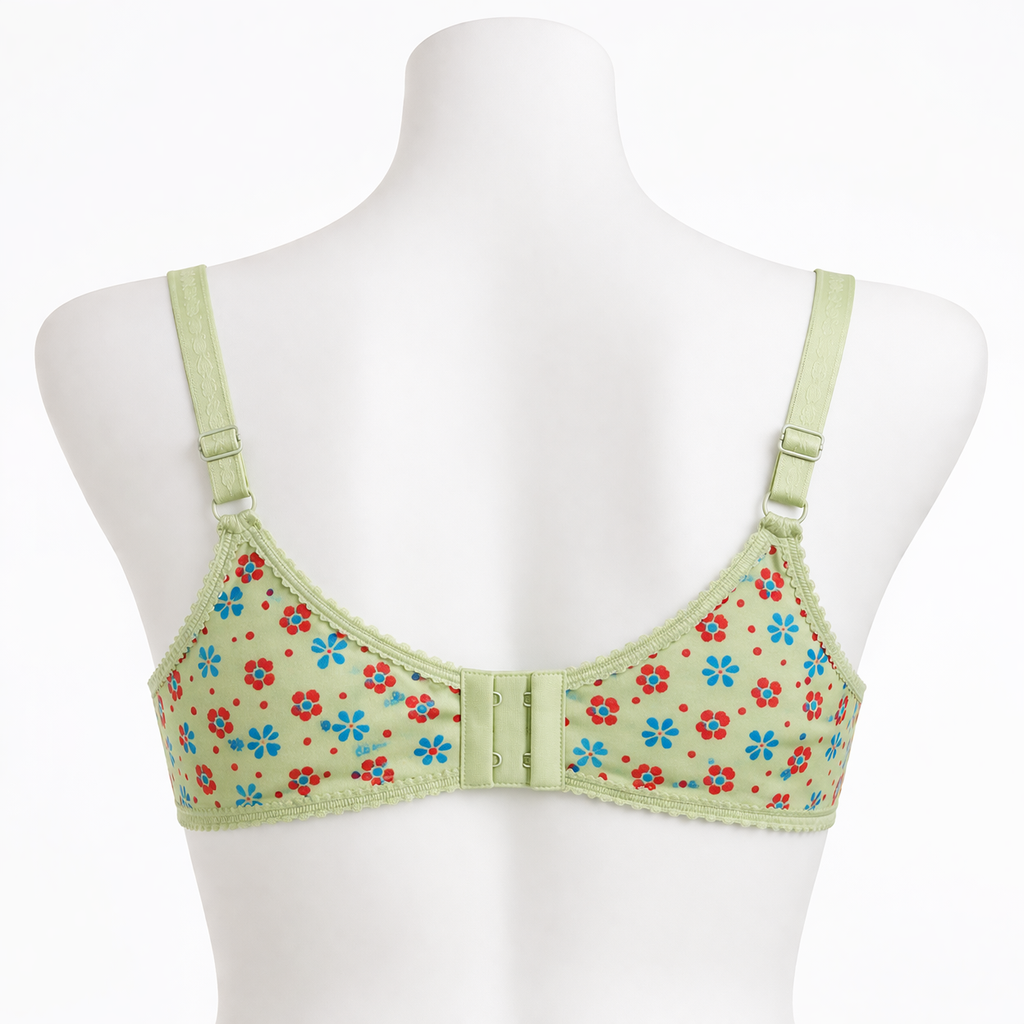Women’s Floral Jersey Bra – Soft & Breathable