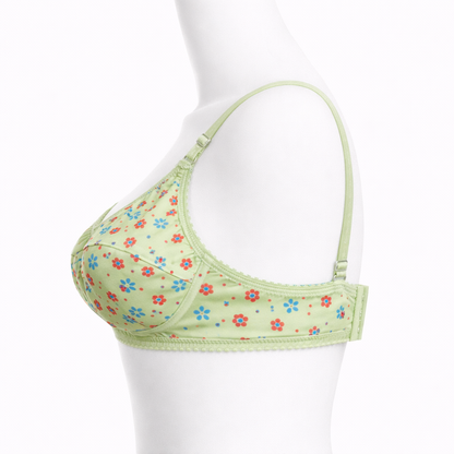 Women’s Floral Jersey Bra – Soft & Breathable