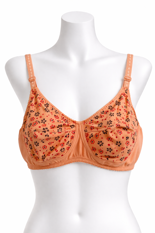 Women’s Floral Jersey Bra – Soft & Breathable
