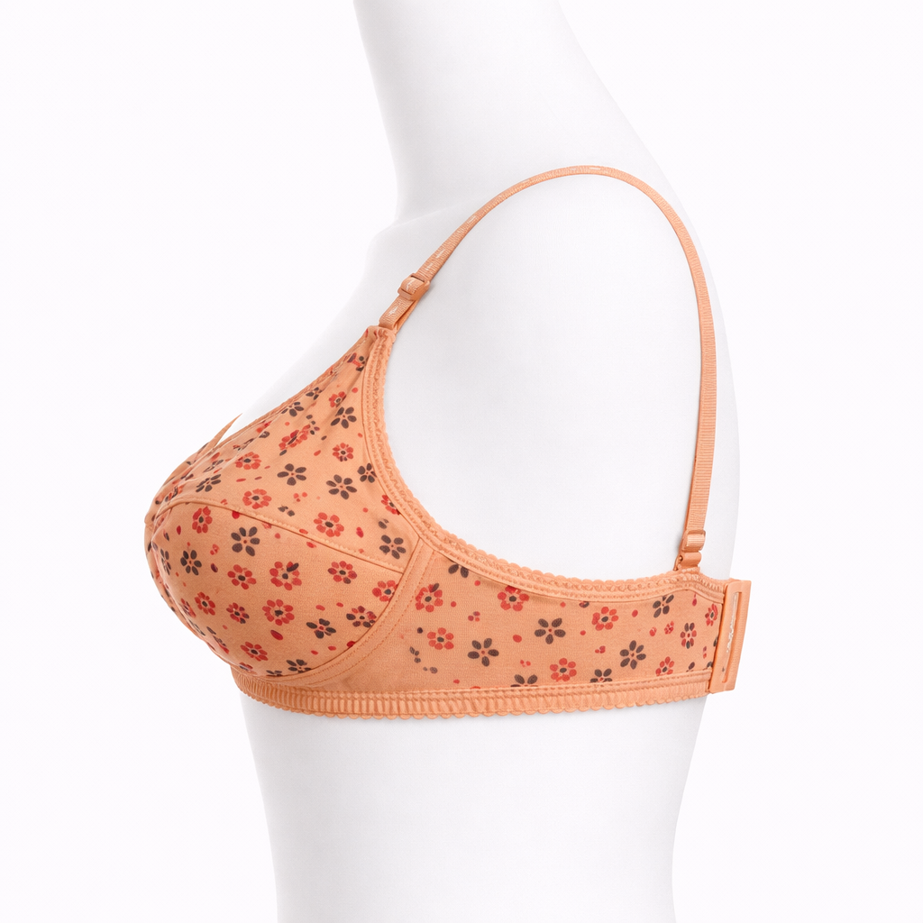 Women’s Floral Jersey Bra – Soft & Breathable